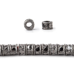 5mm Dotted Cylinder Tube Beads 8 inch 48 pieces (ONLINE ORDER ONLY)