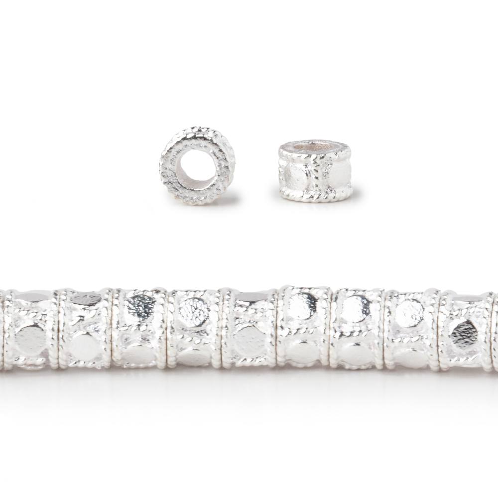 5mm Dotted Cylinder Tube Beads 8 inch 48 pieces (ONLINE ORDER ONLY)