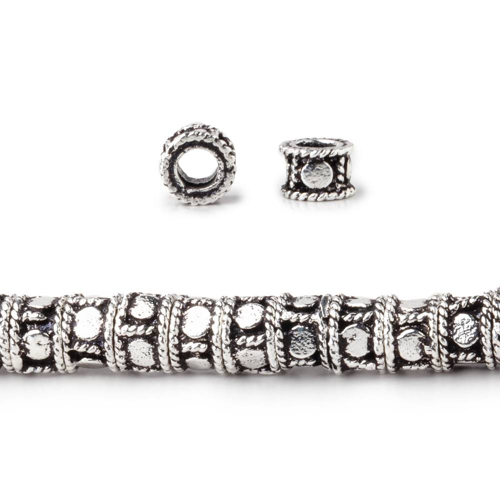 5mm Dotted Cylinder Tube Beads 8 inch 48 pieces (ONLINE ORDER ONLY)