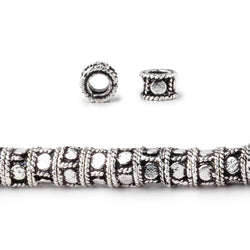 5mm Dotted Cylinder Tube Beads 8 inch 48 pieces (ONLINE ORDER ONLY)