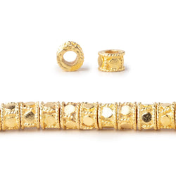 5mm Dotted Cylinder Tube Beads 8 inch 48 pieces (ONLINE ORDER ONLY)