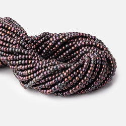 5mm Eggplant 2.5mm Large Hole Off Round Pearls 15 inch 135 Beads (ONLINE ORDER ONLY)
