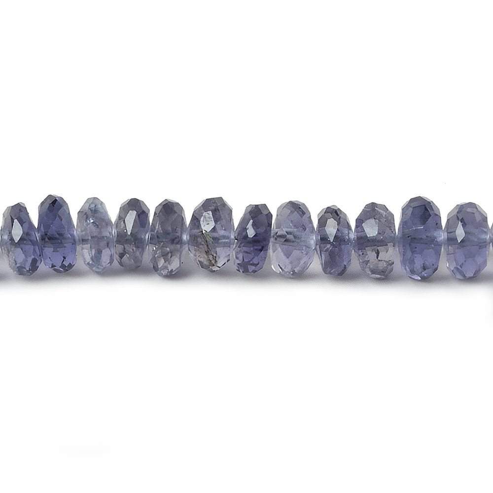 6-7mm Iolite faceted rondelle beads 8 inch 60 pieces (ONLINE ORDER ONLY)