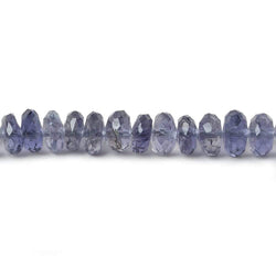 6-7mm Iolite faceted rondelle beads 8 inch 60 pieces (ONLINE ORDER ONLY)