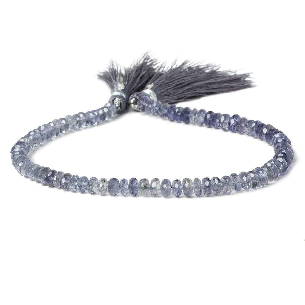6-7mm Iolite faceted rondelle beads 8 inch 60 pieces (ONLINE ORDER ONLY)