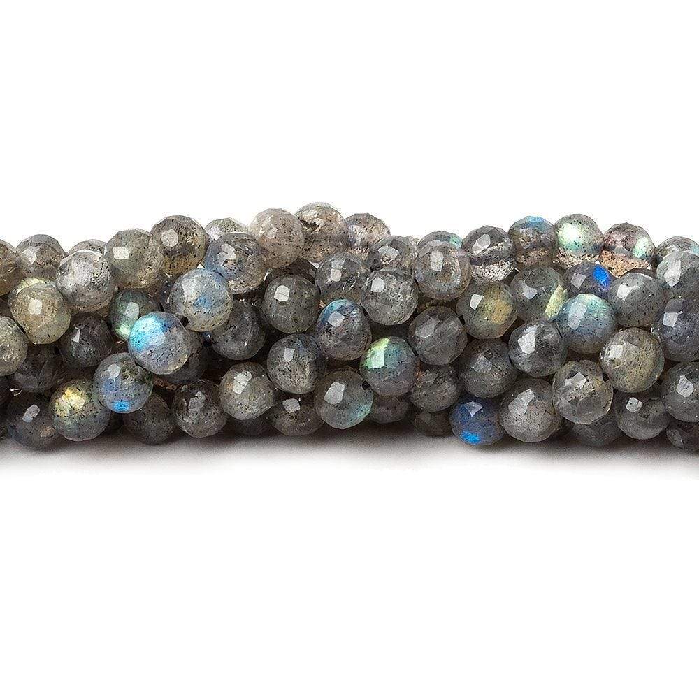 5mm Labradorite Faceted Round Beads 13.5 inch 70 pieces (ONLINE ORDER ONLY)