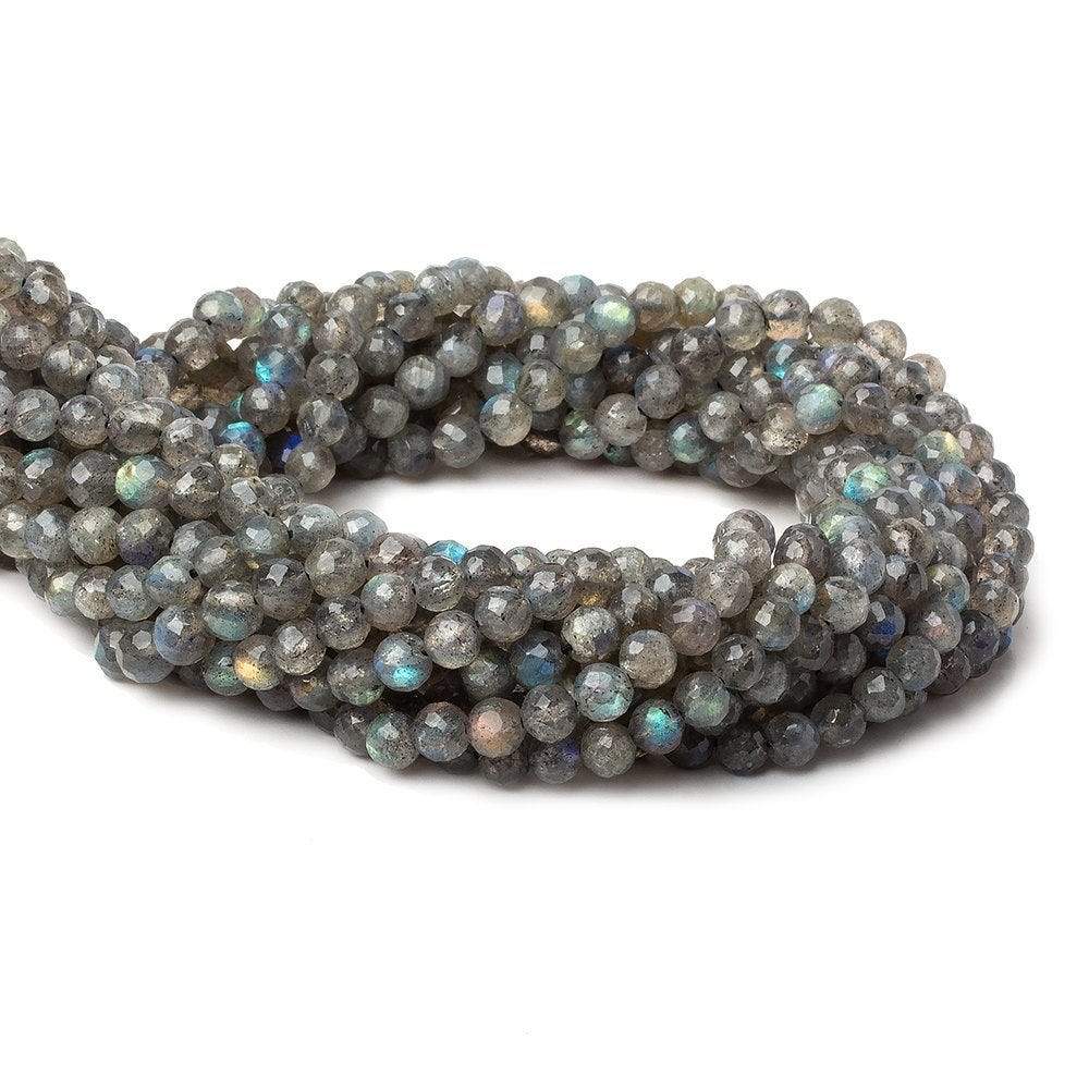 5mm Labradorite Faceted Round Beads 13.5 inch 70 pieces (ONLINE ORDER ONLY)