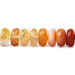 5mm Mexican Fire Opal Faceted Rondelle Beads 15 inch 112 pieces (ONLINE ORDER ONLY)