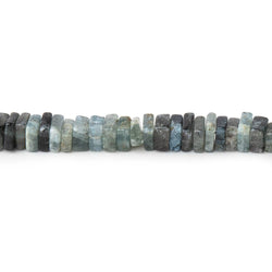 5mm Moss Aquamarine Plain Square Heshi Beads 16 inch 95 pcs (ONLINE ORDER ONLY)
