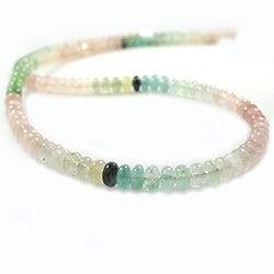 5mm Multi Color Afghani Tourmaline Plain Rondelle (ONLINE ORDER ONLY)