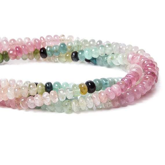 5mm Multi Color Afghani Tourmaline Plain Rondelle (ONLINE ORDER ONLY)