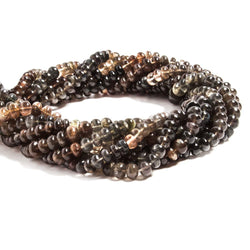 5mm Multi Color Cat's Eye Scapolite plain rondelle 18 inch 129 beads (ONLINE ORDER ONLY)