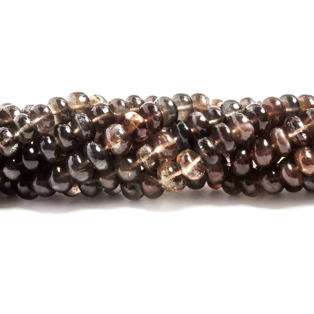 5mm Multi Color Cat's Eye Scapolite plain rondelle 18 inch 129 beads (ONLINE ORDER ONLY)
