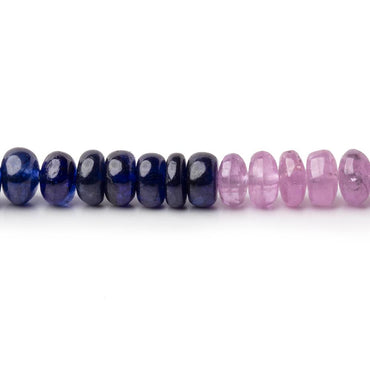 5mm Multi Color Sapphire Plain Rondelle Beads 18 inch 151 pieces AA (ONLINE ORDER ONLY)