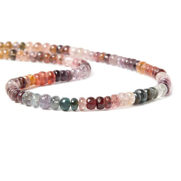 5mm Multi Color Spinel plain rondelle Beads 15 inch 96 pieces (ONLINE ORDER ONLY)