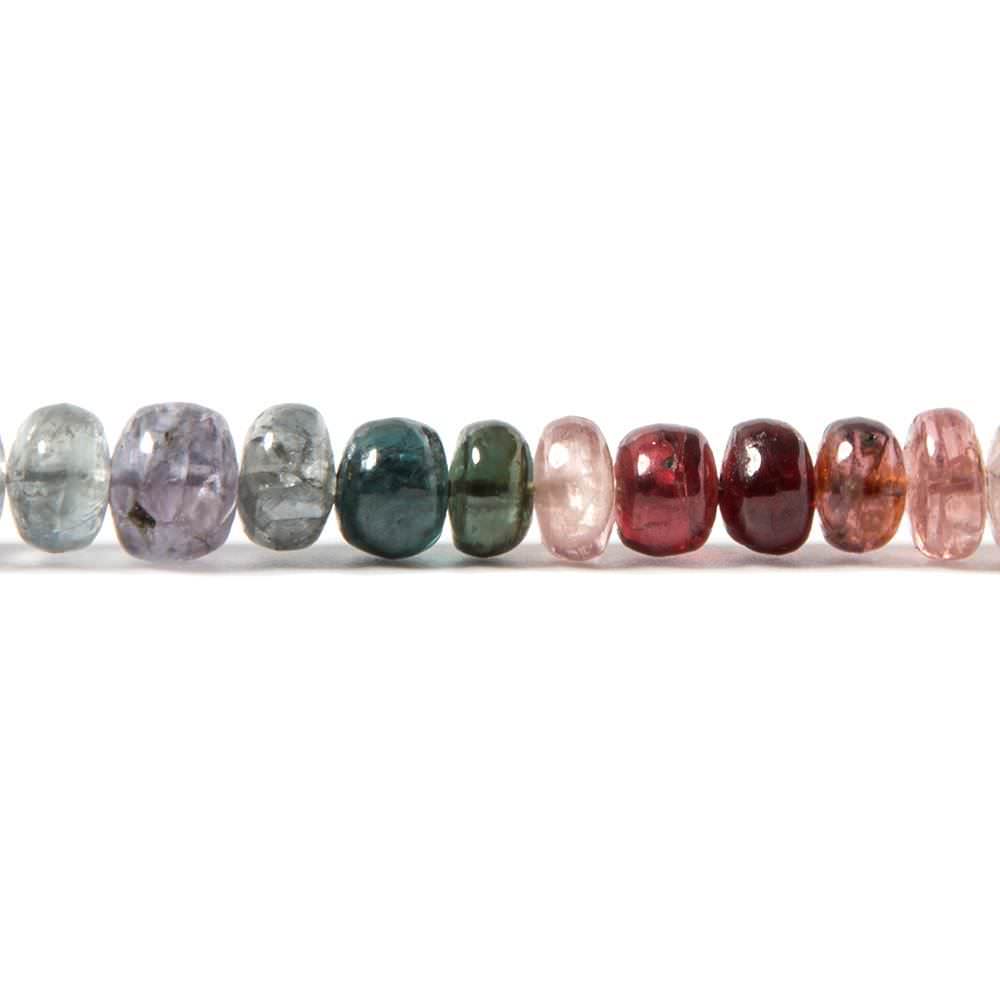 5mm Multi Color Spinel plain rondelle Beads 15 inch 96 pieces (ONLINE ORDER ONLY)