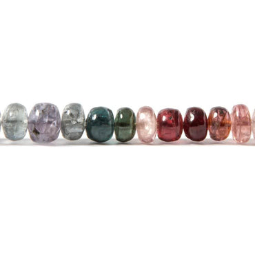 5mm Multi Color Spinel plain rondelle Beads 15 inch 96 pieces (ONLINE ORDER ONLY)