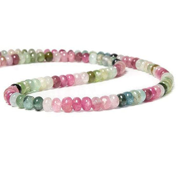 5mm Multi Color Tourmaline Beads Plain Rondelle 100 pcs (ONLINE ORDER ONLY)