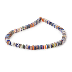 5mm Multi Gemstone Plain Square Heishi Beads 14 inch 200 pieces (ONLINE ORDER ONLY)