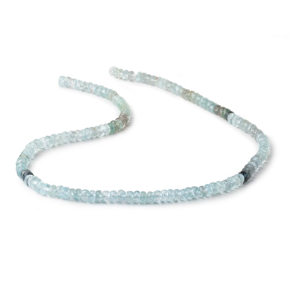 5mm Multi Moss Aquamarine faceted rondelle beads 16 inch 142 pieces (ONLINE ORDER ONLY)