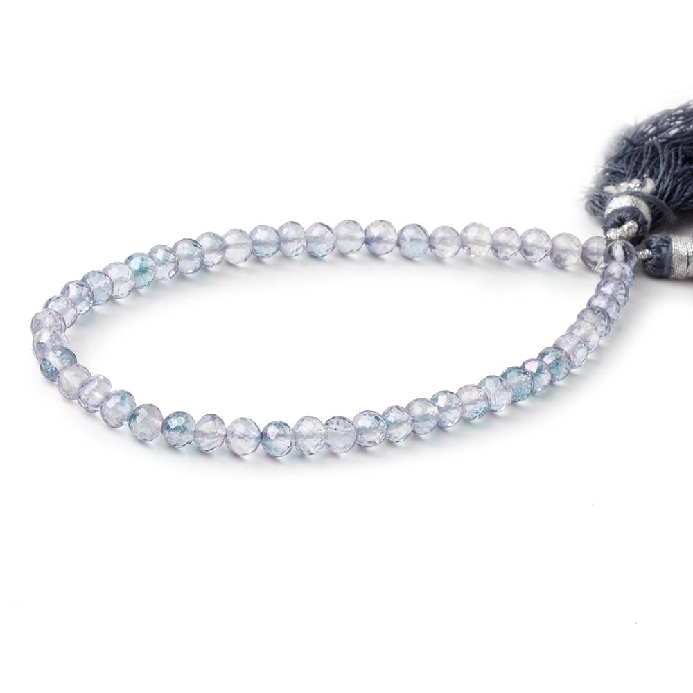 5mm Mystic Blue Topaz Faceted Round Beads 8 inch 47 pieces (ONLINE ORDER ONLY)