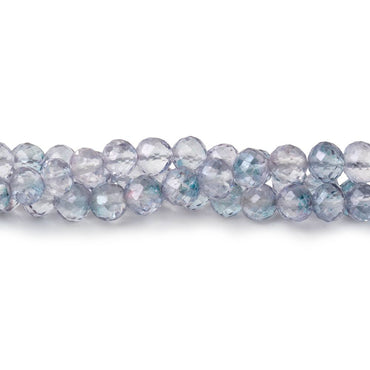 5mm Mystic Blue Topaz Faceted Round Beads 8 inch 47 pieces (ONLINE ORDER ONLY)
