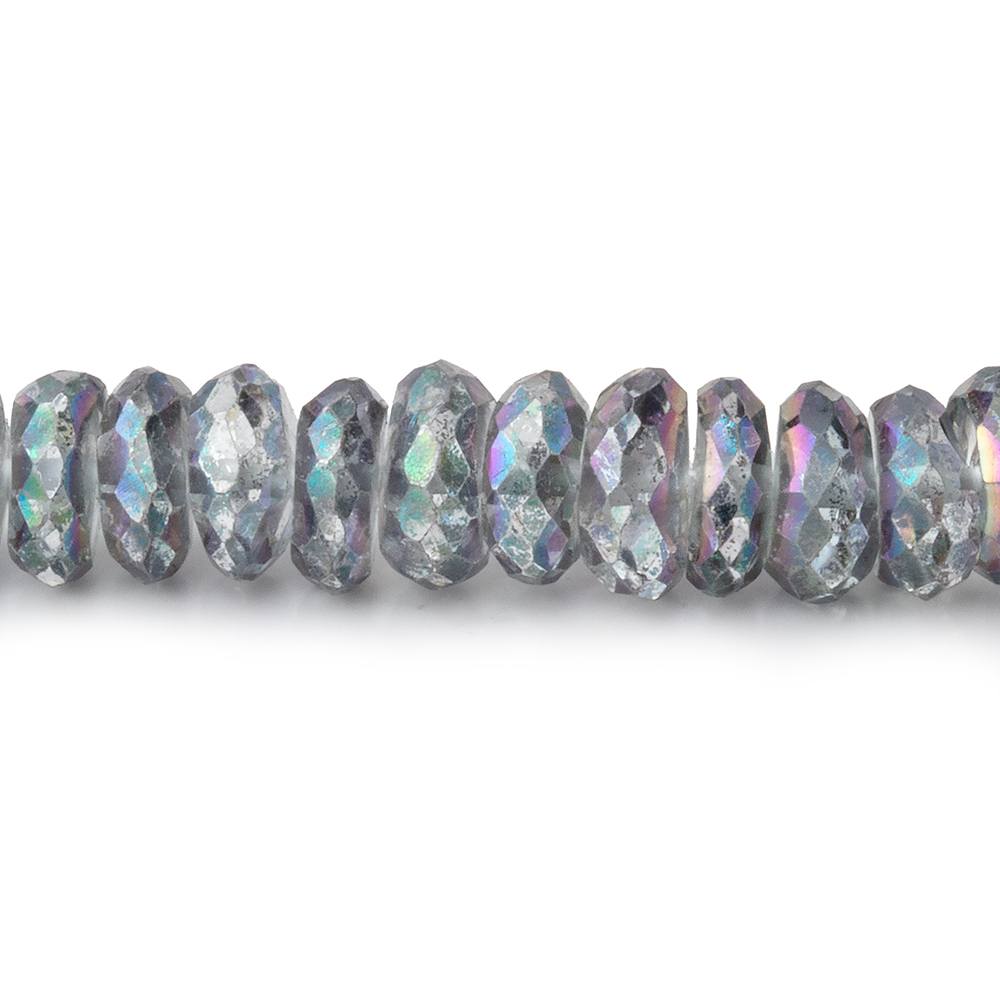 5mm Mystic Grey Topaz Faceted Rondelle Beads 16 inch 166 pieces (ONLINE ORDER ONLY)