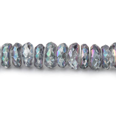 5mm Mystic Grey Topaz Faceted Rondelle Beads 16 inch 166 pieces (ONLINE ORDER ONLY)