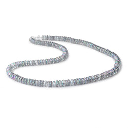 5mm Mystic Grey Topaz Faceted Rondelle Beads 16 inch 166 pieces (ONLINE ORDER ONLY)