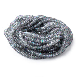 5mm Mystic Grey Topaz Faceted Rondelle Beads 16 inch 166 pieces (ONLINE ORDER ONLY)