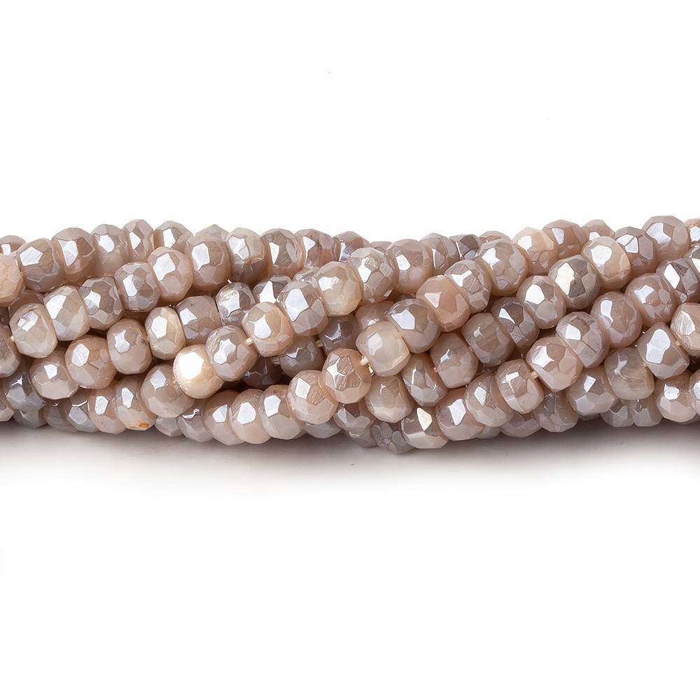 5mm Mystic Multi Color Moonstone faceted rondelle beads 13.5 inch 100 pieces (ONLINE ORDER ONLY)