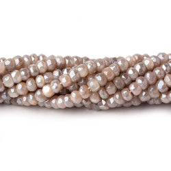 5mm Mystic Multi Color Moonstone faceted rondelle beads 13.5 inch 100 pieces (ONLINE ORDER ONLY)