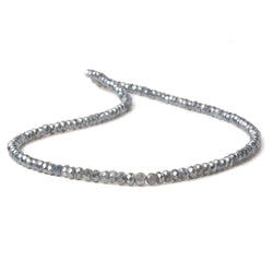 5mm Mystic Platinum Moonstone faceted rondelles 16 inch 100 beads A (ONLINE ORDER ONLY)