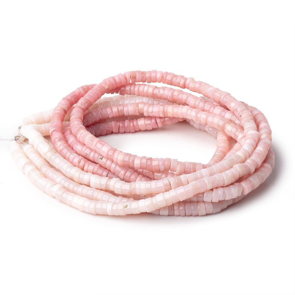 5mm Ombré Pink Peruvian Opal Plain Heishi Beads 18 inch 190 pieces (ONLINE ORDER ONLY)