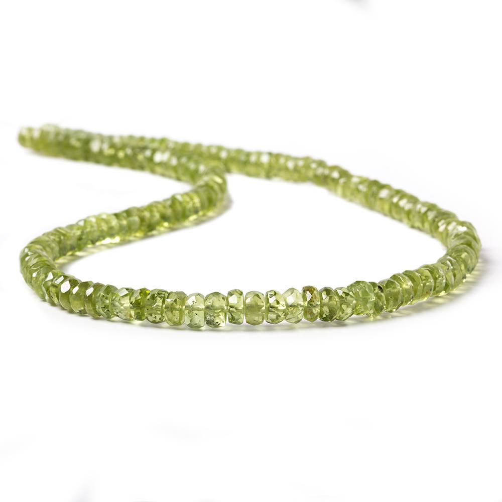 5mm Peridot Faceted Rondelle Beads 13 inch 112 pieces (ONLINE ORDER ONLY)