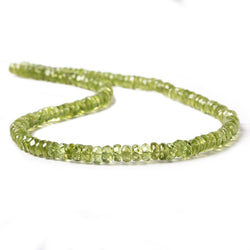 5mm Peridot Faceted Rondelle Beads 13 inch 112 pieces (ONLINE ORDER ONLY)