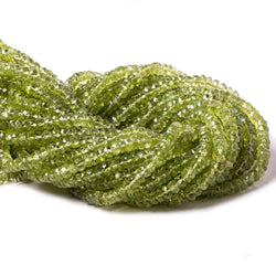 5mm Peridot Faceted Rondelle Beads 13 inch 112 pieces (ONLINE ORDER ONLY)