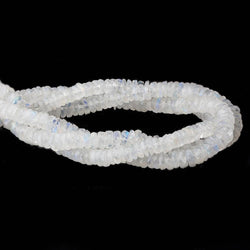 5mm Rainbow Moonstone faceted Heshi beads 8 inch 115 pieces A (ONLINE ORDER ONLY)