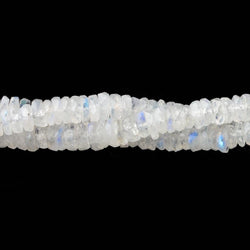 5mm Rainbow Moonstone faceted Heshi beads 8 inch 115 pieces A (ONLINE ORDER ONLY)