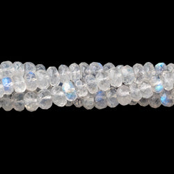 5mm Rainbow Moonstone Faceted Rondelle Beads 14 inch 118 pieces (ONLINE ORDER ONLY)