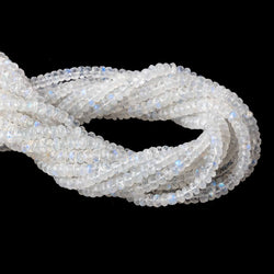 5mm Rainbow Moonstone Faceted Rondelle Beads 14 inch 118 pieces (ONLINE ORDER ONLY)