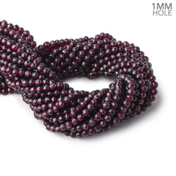 5mm Rhodolite Garnet Faceted Round Beads 13 inch 76 pieces 1mm Hole (ONLINE ORDER ONLY)
