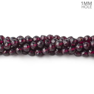 5mm Rhodolite Garnet Faceted Round Beads 13 inch 76 pieces 1mm Hole (ONLINE ORDER ONLY)