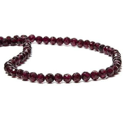5mm Rhodolite Garnet faceted round Beads 14.5 inch 78 pieces (ONLINE ORDER ONLY)