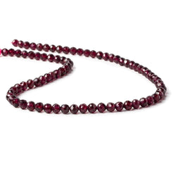 5mm Rhodolite Garnet faceted round Beads 14.5 inch 78 pieces (ONLINE ORDER ONLY)