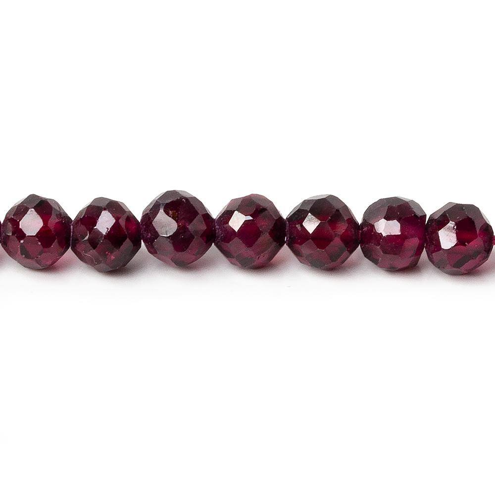 5mm Rhodolite Garnet faceted round Beads 14.5 inch 78 pieces (ONLINE ORDER ONLY)