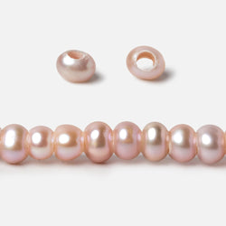5mm Rose Pink Off Round 2.5mm Large Hole Pearls 15 inch 100 pieces (ONLINE ORDER ONLY)