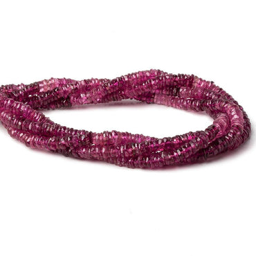 5mm Rubelite Tourmaline Faceted Rondelle Beads 13.5 inch 160 pcs (ONLINE ORDER ONLY)
