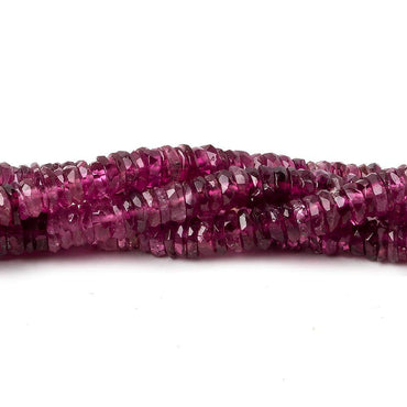 5mm Rubelite Tourmaline Faceted Rondelle Beads 13.5 inch 160 pcs (ONLINE ORDER ONLY)