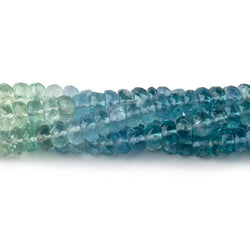 5mm Shaded Fluorite Faceted Rondelle Beads 13 inch 126 pieces (ONLINE ORDER ONLY)